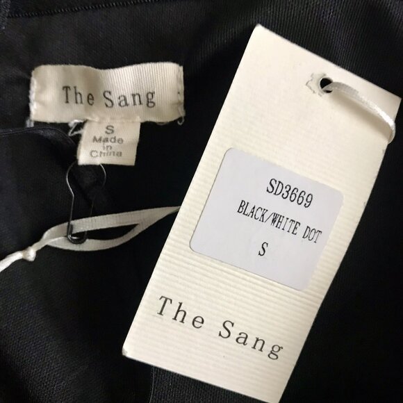 The Sang‎ Black Polka Dot Tulle Mini Dress Size Small - Picture 4 of 8